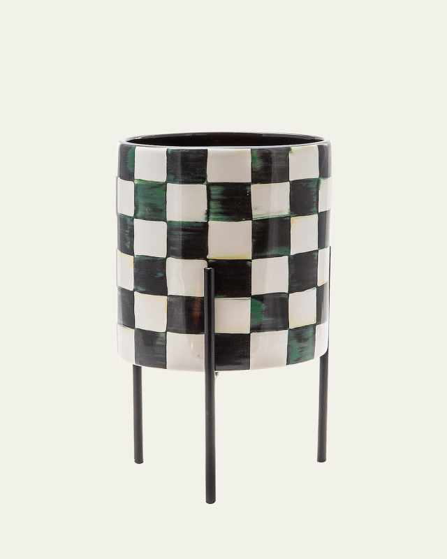 Courtly Check Tabletop Planter